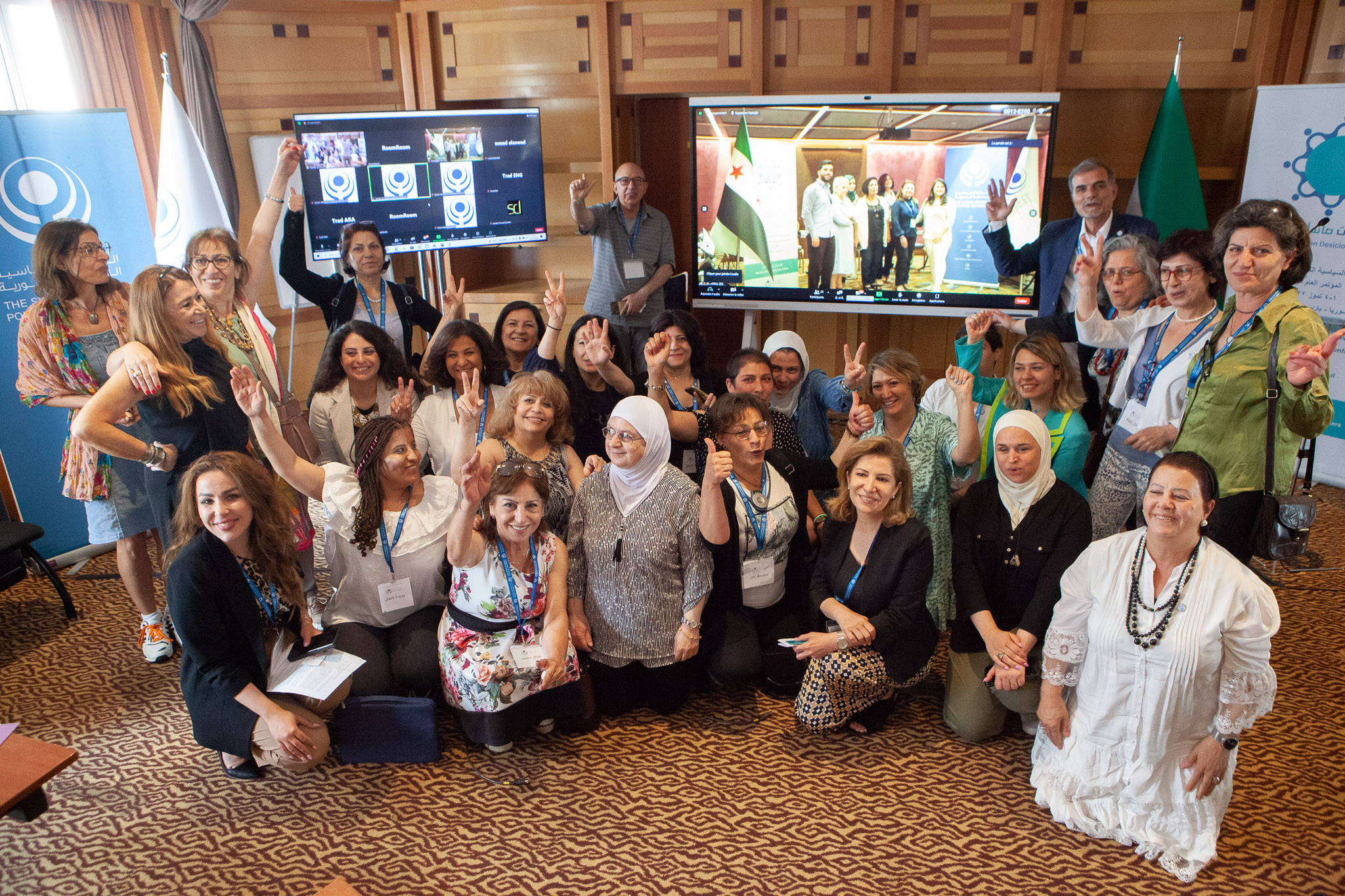 مقابلات مع عضوات وأعضاء الحركة السياسية النسوية السورية خلال المؤتمر العام الرابع للحركة