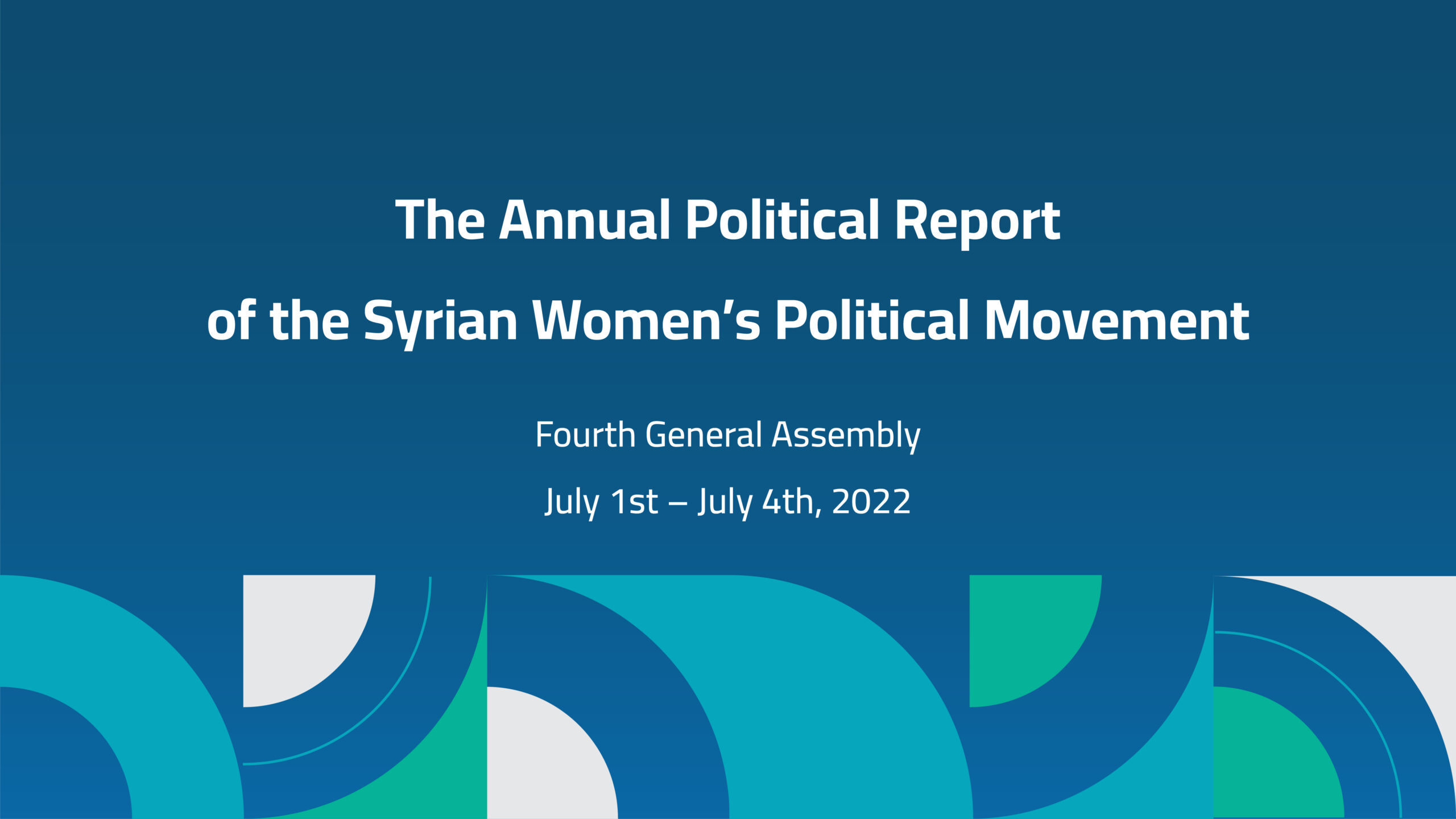 The Annual Political Report of the Syrian Women’s Political Movement 2022