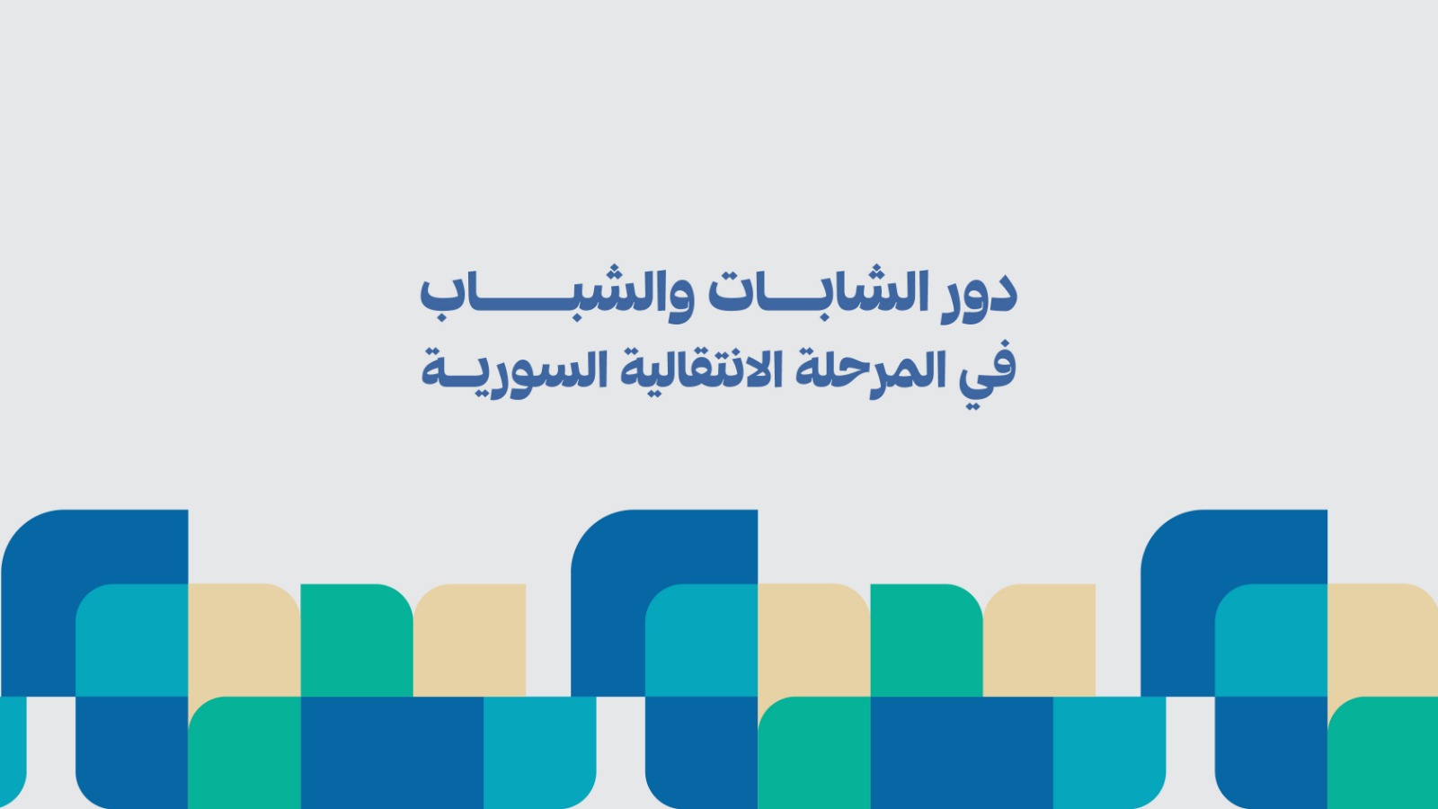 دور الشابات والشباب في المرحلة الانتقالية السورية