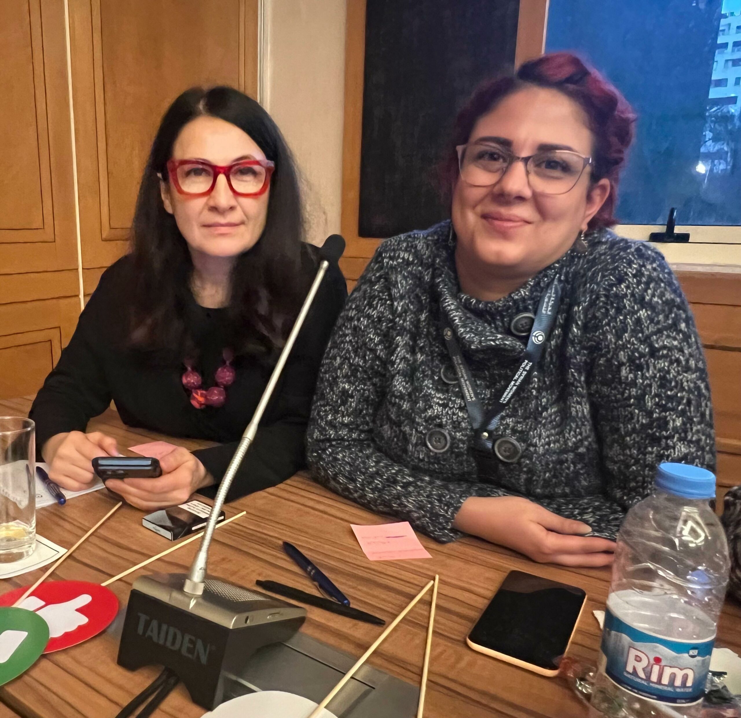 لقاء مع مريم جلبي على هامش المؤتمر العام السابع للحركة السياسية النسوية السورية